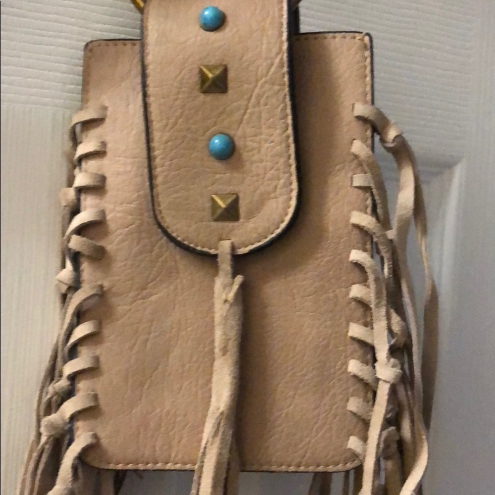 MUDD Fringed Crossbody small Pouch Purse